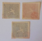 Uruguay Airmail Stamps  1924  Sc c4-6  Used  Complete Set