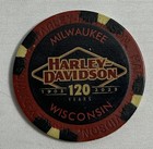 Wisconsin Harley-davidson 120th Anniversary Poker Chip Limited Edition  1 Chip
