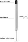 10pc Ballpoint Pen Refills Black Ink 1mm Medium Tip Parker Style