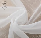  Sheer Curtains 63 Inches Long light Voile With 42 w X 63 l  pack Of 2  Ivory