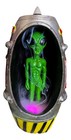 Ufo Green Alien In Spaceship Capsule Backflow Incense Burner With Led Lights