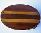 Vintage Shaker Oval Sewing Carrier Box With Swing Handle 7 