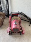 Vintage Dexton Authentic Pressed Steel Pedal Car  City Fire Dept Engine No  57 