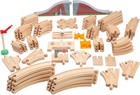 Wooden Train Track Lot Railway Set Thomas The Train Brio Accessories 68-piece