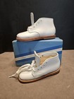 Vtg Child Life Shoes White Leather Baby Boots High Top Style 1168 Size 6   nos
