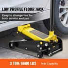 Low Profile Floor Jack 3 Ton Heavy Steel Single Piston Pump Hydraulic Car Jack