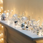 Ge Glitter Gem Garland Christmas Lights - 100 Lights - 9 Ft - New - Free Ship