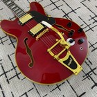 Es335 Electric Guitar Hollow Body Jazz Bigsby Tremolo System Quality Guarantee