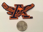 Auburn Vintage Embroidered Iron On Patch  4    X 2    A1