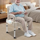 Modern Toilet Chair Height Adjustable Commode Chair 250kg Heavy Duty Adult