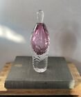 Stunning  Signed Studio Art Glass Perfume Bottle With Stopper- Signed 8 x4 5 