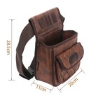 Tourbon Skeet Trap Shotgun Shell Pouch Leather 50 ammo Waist Bag Magazine Holder