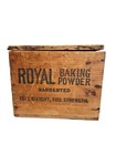 Vintage Royal Baking Powder New York Wood Box With Lid