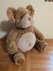 Vintage First   Main Plush Bear Chumley Brown Leather Feet Ears Belly Button 13 
