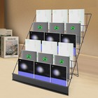 6 Tiers Black Tabletop Book Rack   Magazine Rack  Book Display Stand Usa