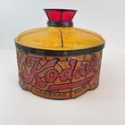 Vintage Kodak Cameras   Film Faux Tiffany-style Table Lamp Antique Brass Finish