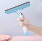 1pc 3-in-1 Glass Cleaning Squeegee Spray Bottle Window Scraper Tool - New