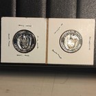 Panama 1 4 Balboa Silver Proof Coins  900 Fine 1968 1969 Lot Of 2