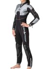 Waterproof Ladies S Full Body Wetsuit Black And Gray Swimwear dive Surf 5mm 