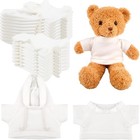 20 Pcs Blank Stuffed Animal Clothes For 15  Bears - Hoodies   Shirts Diy Set