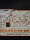Vintage Floral Embroidered Cotton Trim Sewing Crafts Doll Clothes 4  W By Yard