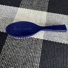 Vintage Estee Lauder Hair Brush Ball Tipped Small Travel Round Navy Blue Plastic