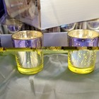 Way To Celebrate  Gold Votive Candles 12 Pack With Glass Holders