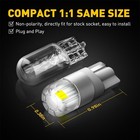 2-20x Auxito T10 194 W5w Led License Plate Light Bulb Headlight White 3030 2us2t