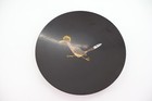 Vintage Couroc De Monterey Roadrunner Round Plate Black Inlaid 9 
