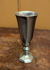 Vintage Set Of 6 Steed Pewter Cordial Liqueur Shot Goblets Cups  3  Tall W  Tray
