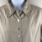 Vintage Carolina Blues Canvas Jacket Khaki Snap Front Pockets Sz 18 Lightweight