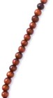 Hawaiian Koa Wood Necklace - 7mm To 8mm - 22-23 