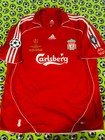 Vintage Adidas Liverpool Home Soccer Jersey Final Champions 2007 Steven Gerrard