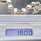 Vintage Navajo Yazzie White Buffalo Turquoise Sterling Silver Link Bracelet 7 