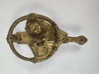 Vintage Brass Glo-mar Art Works Kissing Couple Door Knocker