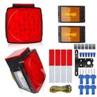 Rear Led Submersible Trailer Tail Lights Kit Boat Marker Truck Waterproof Us