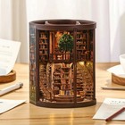 Book Nook With Light Diy Wooden Book Nook Kit Lighted For Desk  Crafters  Adults