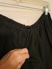 Renaissance Festival Costume Black Cotton Gauze Overskirt