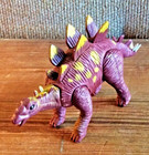 Dinosaur Figure Lot Mixed Species T-rex Raptor Stegosaurus Toy Animals 9 Pc Set
