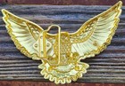 New American Usa Gold Eagle Cowboy Western Rodeo Animal Open Wing Belt Buckle