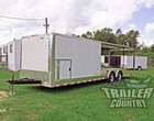 New 8 5 X 30 Enclosed   Open Deck Car Toy Hauler Trailer 5 200 Lb Axles
