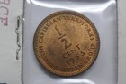 British Caribbean Territories 1955 Elizabeth Ii 1 2 Cent Bronze Coin Low Mintage