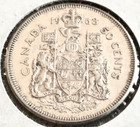 1963 Canada 50 Cents  Silver Coin Fifty Cents  Collectible Coin silver Rare Find