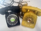 Western Electric Bell System Model 500 Black And Yellorotary Dial Desk Telephone