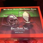Set Of 2 Ballqube Mini Helmet Or Mini Football Display Case Holders - New 