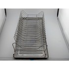  Retro Stainless Steel Dish Rack With Drip Tray