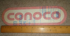 Conoco Gas Pump Reverse Decal   3m Sticker - Rare Vintage Original - 12 X 3 1 2 