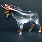 Donkey Burro Figurine Of Hand Blown Glass And 24k Gold