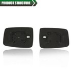 New Fit For Dodge Ram 1500 2500 Mirror Glass Power Heated Passenger driver Side
