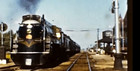 Rare Locomotive  Film 1938 Train 6407 Gtw  5629 Gtw  Canadian Royal 6057 Color